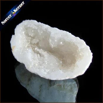 39g Natūralaus Akmens Kiaušinio Formos Raw Geode Mineralinių Kvarco Kristalų Sankaupos Druzy Drusy Elestial Skeleto Agatas Pavyzdys LS527