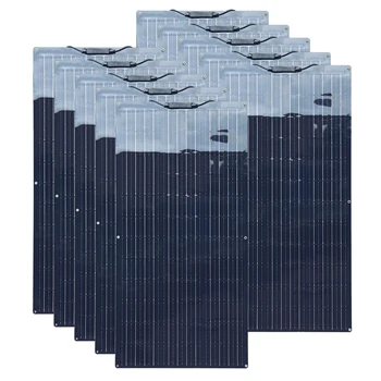 Lanksti saulės skydelis ląstelių 100w 200w 300w 500w 600w 1000w baterija, įkroviklis, Fotovoltinės plokštės plokštė 12v maitinimo