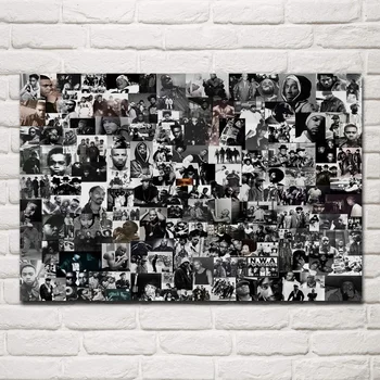 reperis rap hip-hop gangsta muzikantų portretų kolekcija plakatus ant sienos nuotrauka namų kambarį apdaila KA559