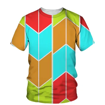3D Modelį, Print T-shirt Vyrai 2021 M. Vasarą Naujų O Kaklo trumpomis Rankovėmis Tees Viršūnes Mados Stiliaus Vyrų Drabužiai Atsitiktinis Juokingi marškinėliai