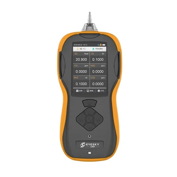 ES60A Multi Dujų Analizatoriaus 6 1Gas Detektorius CO/CH4 arba CO2/NH3/O2/LOJ Rankiniai Dujų Testavimo Įranga Siurbimo Įsiurbimo Dujų Monitorių