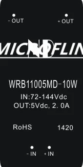 dc dc maitinimo modulis konverteris 110V į 5V 10W perjungimo dc spardytis galia WRB11005MD-10W