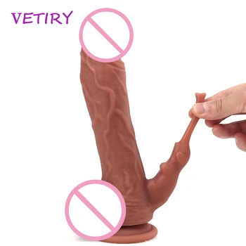 VETIRY Silikoninis Dildo Sekso Žaislai Moteris Realistiškas Penis Su siurbtuko G Spot Vaginos Stimuliatorius Moterų Masturbacija