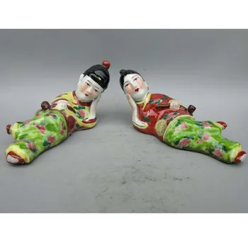 Kinija išskirtinį keramikos vyras ir moteris amatų statula