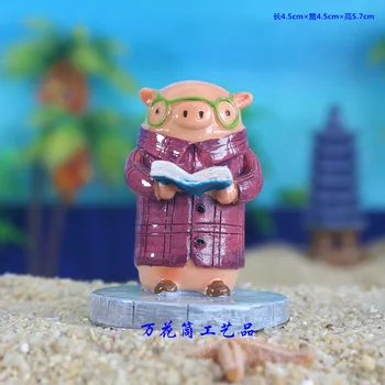 Dr. Kiaulių Profesorius Kiaulių Paršelių Skaityti Sandware lėlės Apdailos