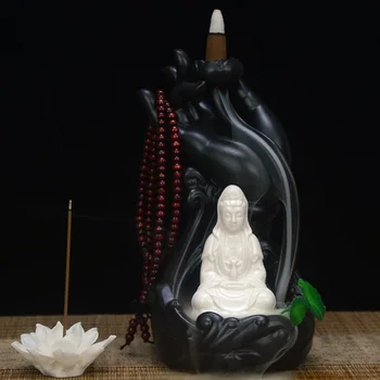 Moliuskui Smilkalų Degiklis Dūmų Krioklys Buda Difuzorius Keramikos Incence Degiklis Šventykla Antikvariniai Bruleur Minkštas Namų Reikmenys