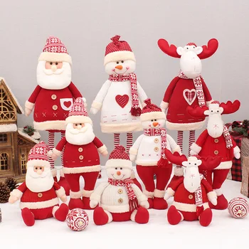 Kalėdų dekoracijas: teleskopinis Kalėdų lėlės, Kalėdų Senelis, senis besmegenis, briedžių, Kalėdų dekoracijos, lėlės, dekoracijos