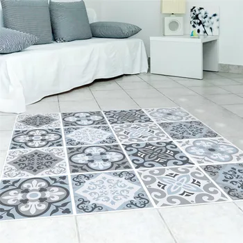 Viduržemio jūros mėlyna stiliaus PVC grindų lipdukas Miegamasis Studijuoti Kambarys vandeniui neslidus dilimui grindų lipdukai namų puošybai