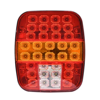 12V Universali LED Priekabos galinius Žibintus,Stabdžių Sustabdyti Atsarginės Posūkio Signalo su 39 Raudona Balta Geltona Led Jeep Sunkvežimių Priekabos