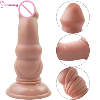 Tikroviškas Penis Butt Plug Analinio Sekso Žaislas siurbtukas Dildo Moterų Žaislas Užpakalis Kamštis Suaugusiųjų Makšties Sekso Žaislas Moterims