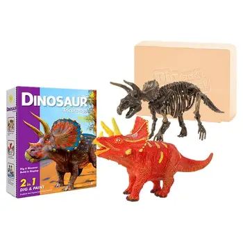 Dinozaurų Kasti Rinkinys 3D Kasti Iki Dinozaurų Žaislai Vaikams Kasti Nekilnojamojo Ir Dinozaurų Fosilijos Skeletas Veiklos Komplektai Berniukams, Mergaitėms