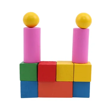 Montessori Mediniai Žaislai, Geometrijos Blokai Kūdikių Matematikos Žaislai, Grafinio Pažinimo Vaikai Ankstyvojo Ugdymo Eksperimentas, Mokymo Pagalbos