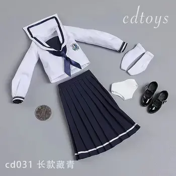 PĖDŲ trumpai tariant 1/6 Kareivis Sailor kostiumas Studentų Vienodas JK Sijonas Drabužių Moterų Kūno Modelis Kolekcija
