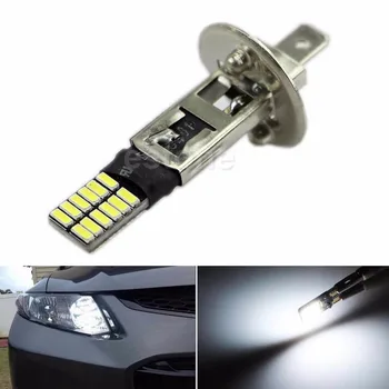 6500K 24-SMD HID Xenon White H1 LED Lemputės Pakeitimas Dėl Rūko Žibintai Vairuotojo DRL LED