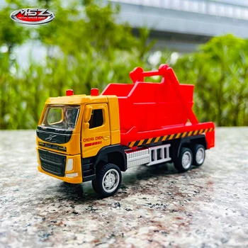 MSZ 1:72 Volvo sanitarijos transporter wrecker sunkvežimio modelis žaislas lydinio vaikų dovanų kolekciją dovanų pull-back funkcija