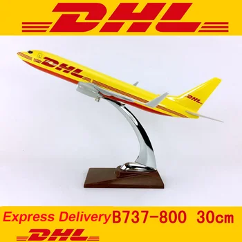 1:144 Masto 30CM Boeing B737-800 Modelis DHL Express Pristatymo Aviakompanija Diecast Dervos Orlaivių Ekranas Surinkimo Apdailos Žaislas