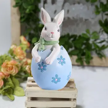 Meno Amatų Gyvūnų Formos Happy Easter Bunny Statulėlės Darbalaukio Ornamentu Atostogų Dovanos