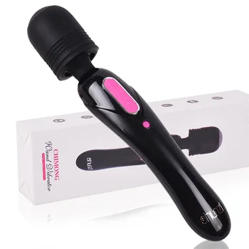 USB Įkrovimo Dukart Galvos Vibracijos AV Stick Elektros Žaislas Didelis AV Massager Gamintojas Užsienio Prekybos Populiarus Stilius