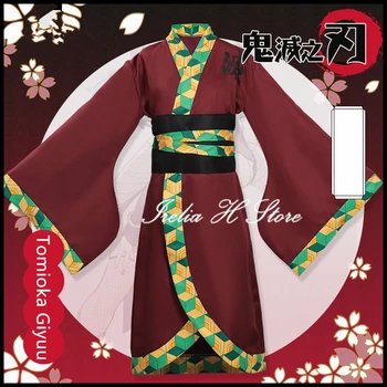 Irelia H Parduotuvėje Anime Cosplay Demon Slayer Tomioka Giyuu vaikų Kimono Cosplay Kostiumas Helovinas Kostiumai
