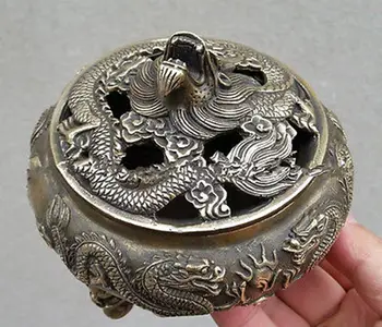 Kinijos Parankiniai, Bronzinė statula dragon Kolekcionuojamų smilkalų degiklis /Censer