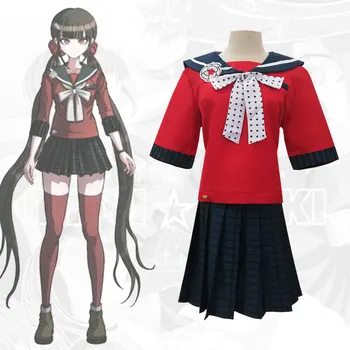 Danganronpa v3 Anime Cosplay Harukawa Maki Cos maki JK Mokyklą Vienodas Kojines Dress Helovinas Šalis Cosplay Kostiumas Kostiumas