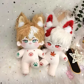 Anime Genshin Poveikio Kaedehara Kazuha Gorou Cosplay Mielas Pliušinis Įdaryti 20cm Lėlės Kūno Žaislas Plushie Cosplay Kalėdų Dovana