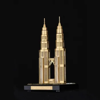 Malaizija Bokštai Dvyniai Kristalų Architektūros Modelis, Kelionių Suvenyrų Dekoravimas Amatai