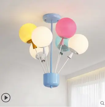 Balionas lubų lempa led miegamojo, lempos, modernus minimalistinio vaikų kambario lempa, berniukas, mergaitė kūrybos šiltas apšvietimas