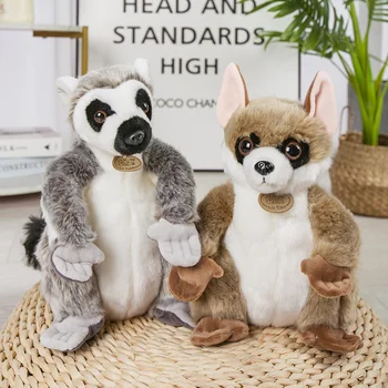 Karšto Atvykimo Modeliavimas didelėmis Akimis Lemur Pliušinis Lėlės Mielas Minkštas Ilgos Rankos Beždžionė Laukinių Gyvūnų Pagalvę Gražus Gimtadienio Dovana Vaikams
