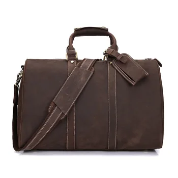 Retro karvės odos kelioninis krepšys pečių krepšiai, verslo maišelis didelis maišas
