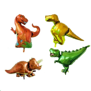 1Pc Dinozaurų Šaliai Folijai, Balionai su Gimtadieniu Apdailos Gyvūnų Dinozaurų Oro Helio Balionai Vaikams, Vaikams, Žaislai Balionai