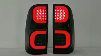 Gamyklos Lempos Naujų Elementų Modifikuotų LED Uodegos Šviesos Hilux Vigo Black Frame Auto Apšvietimo Sistemos, šviesos juosta