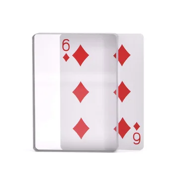Aišku, Krištolas Ledo Blokas Stiklo Omni Kaladės Kortų Close-Up Magic Tricks Akrilo Pramogos Stalo Žaidimai