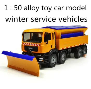 Nemokamas pristatymas ! 1 : 50 lydinio skaidrių automobilio žaislų modelius, statybinė,žiemos paslaugos transporto priemonės modelis,Vaikų mėgstamiausių