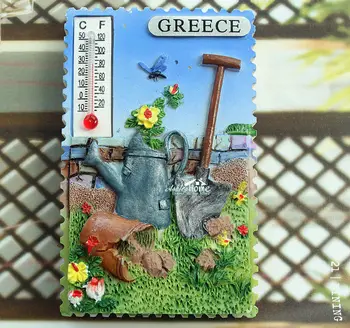 Sodo Įrankiai, Graikija Turizmas Turistinių Kelionių Suvenyrų 3D Dervos Šaldytuvas Magnetas Amatų