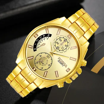 Aukštos Kokybės Prabangus Aukso Plieno Kvarciniai Laikrodžių Vyrams 2021 Mados Atsitiktinis Laikrodis Analoginis Vyrų Sporto Laikrodis Relogio Masculino