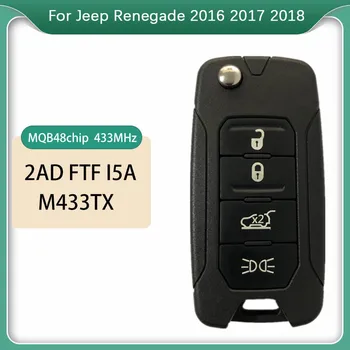 CN086024 Originalus PCB Lenta Jeep Renegade 2016 2017 2018 2ADFTFI5AM433TX 4 Mygtuką Nuotolinio Apversti Raktas Megamos SEP Chip 433MHz