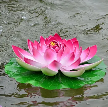 Modeliavimo Gėlių Dirbtinio Šilko Lotus Plūduriuojantis Vandens Gėlių Sodas Žuvų Bakas Dekoro 5vnt/daug