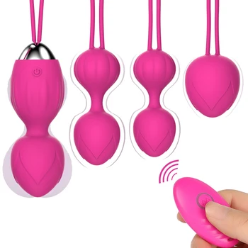 Vibratorius Kegel Kamuolys Vibruojantis Kiaušinis Belaidžio Nuotolinio Valdymo Sekso Žaislai Moterims Naudotis Makšties 10 Greičio USB Įkrovimo Sekso žaislas