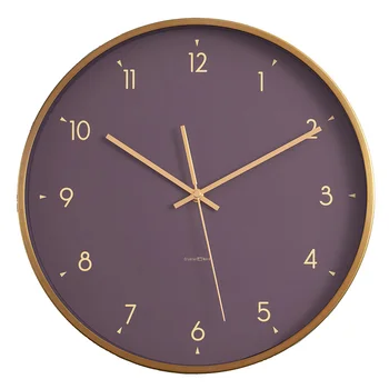 Violetinė Didelis Sieninis Laikrodis Modernus Dizainas, Garso Išjungimo Laikrodis Skaitmeninis Kambarį Dekoro Namo Apdaila Sienos Laikrodžiai Namus Vaikų Kambariai Dovana