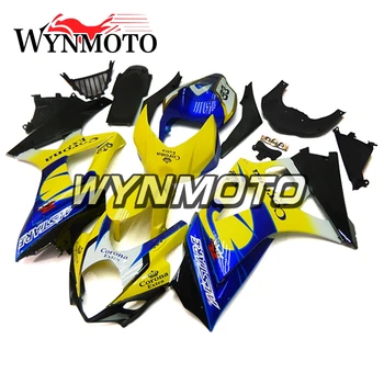 Geltona Mėlyna Pilnas Įpurškimas, ABS Purvasargiai Už Suzuki GSXR1000 K7 2007 2008 Motociklą Lauktuvės Rinkiniai Apima Kėbulo
